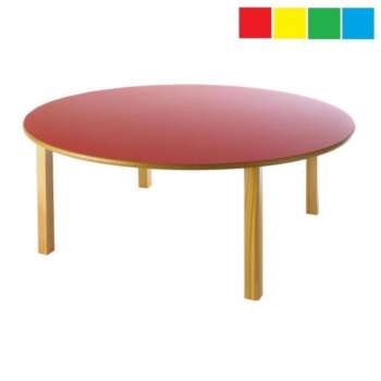 MESA INF.REDONDA 120CM. ALT.52CM HAYA
