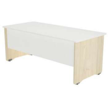 MESA ROCADA WORK 160X84CM HAYA/BLANC*