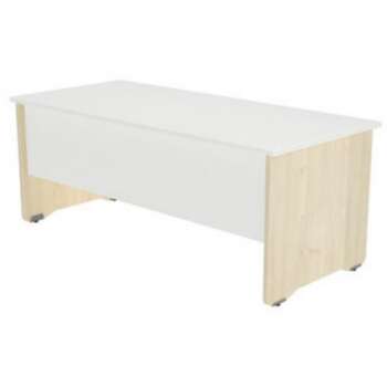 MESA ROCADA WORK 200X84CM HAYA/BLANC*