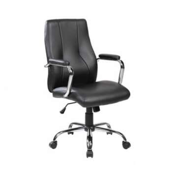 SILLA ROCADA ECO-PIEL RD988V22 NEGRO
