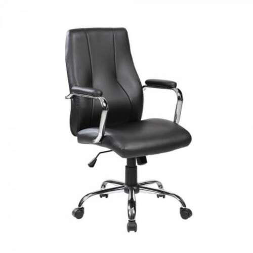 SILLA ROCADA ECO-PIEL RD988V22 NEGRO