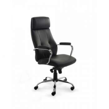 SILLA ROCADA ECO-PIEL RD986V22 NEGRO