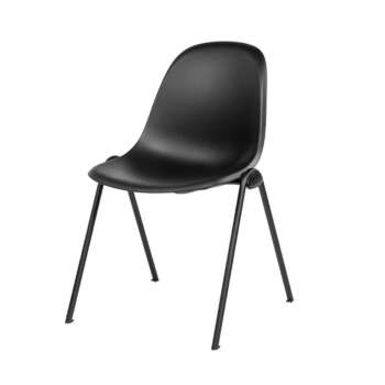SILLA ROCADA PVC NEGRO