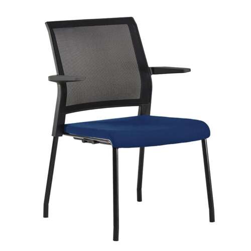 SILLA ROCADA MALLA TAPIZADO IGN AZUL