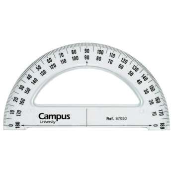 SEMICIRCULO CAMPUS PLASTICO 13 CM