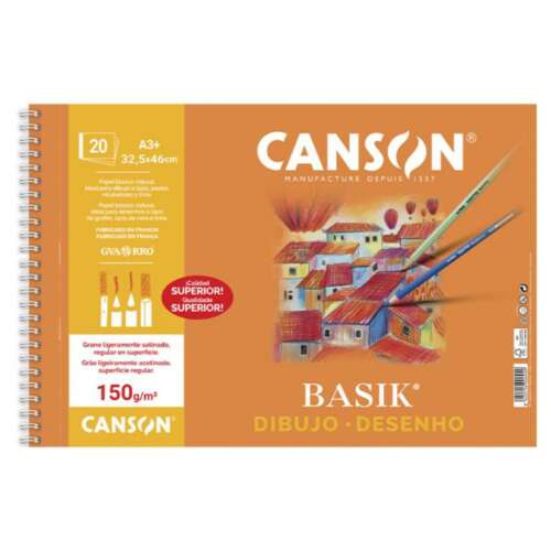 BLOC DIBUJO BASIK A3+ ESP-LISO 150GG