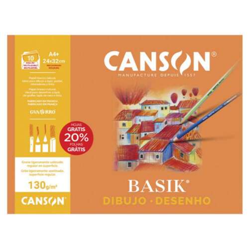 LAMINA BASIK A4 130G RECUADRO/PACK10H