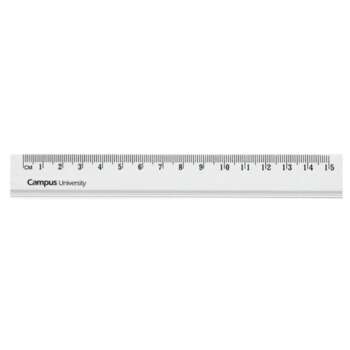 REGLA CAMPUS METALICA 15 CM