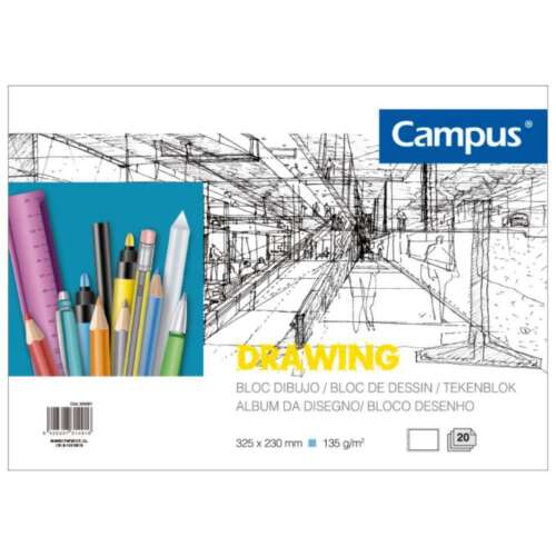 BLOC DIBUJO LUXE A4 ENC 20H 135G C/RE