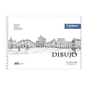 BLOC DIBUJO CAMPUS A3 30H 160G LISO