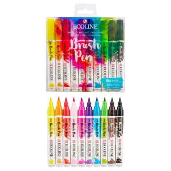 ROTULADOR BRUSH PEN TALENS BRILLA/10U