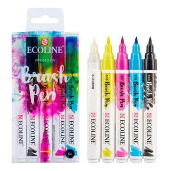 ROTULADOR BRUSH PEN TALENS PRIMARI/5U