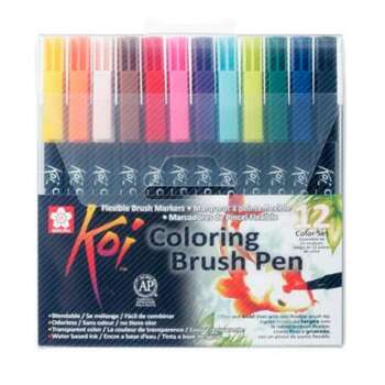 ROTULADOR BRUSH PEN KOI COLOR /12COL.