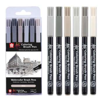 ROTULADOR BRUSH PEN KOI URBAN /6COL.