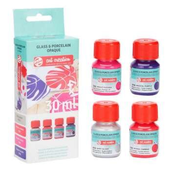 PINTURA CRISTAL TALENS 30ML ROSA /4U