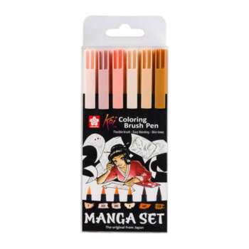 ROTULADOR BRUSH PEN KOI MANGA /6COL.