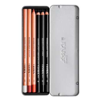 LAPICES ESBOZO LYRA EST.METAL/6PZS