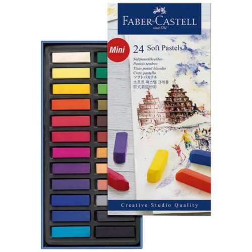 PASTEL BLANDO FABER CASTELL MINI 24C.