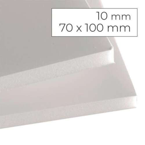 CARTON PLUMA 70X100 10MM BLANCO
