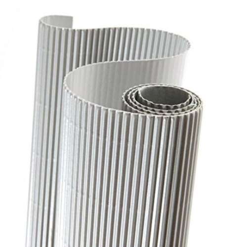 CARTULINA ONDULADA 50X65 GRIS/5U