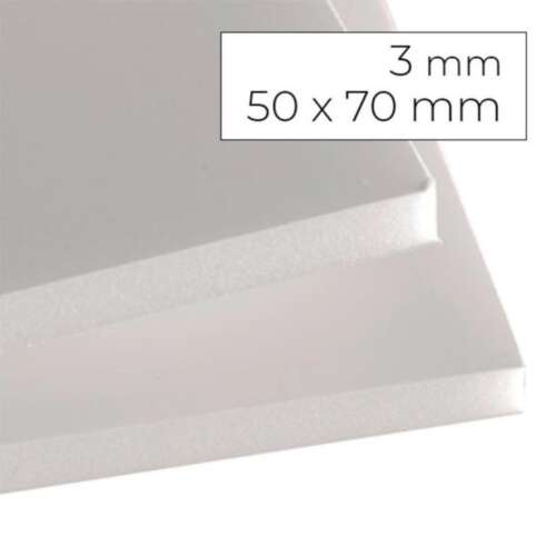 CARTON PLUMA 50X70 3MM BLANCO