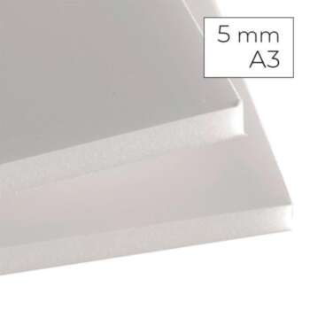 CARTON PLUMA A3 5MM BLANCO