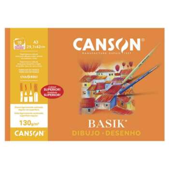 LAMINA BASIK A3 130G LISO/PACK 10H