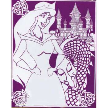 POSTER MAKRO COLOREAR PRINCESAS