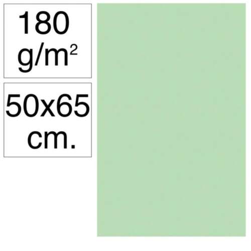 CARTULINA CAMPUS 50X65 180G V.MANZANA