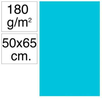 CARTULINA CAMPUS 50X65 180G TURQUESA