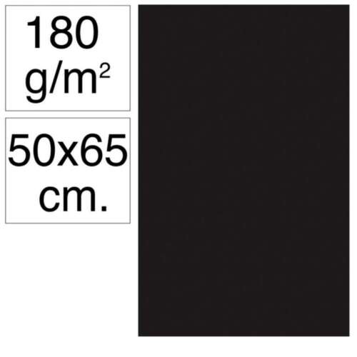 CARTULINA CAMPUS 50X65 180G NEGRO