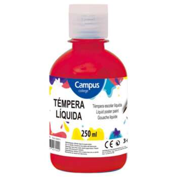 TEMPERA CAMPUS 250GR ROJO