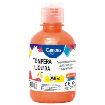 TEMPERA CAMPUS 250GR METAL NARANJA