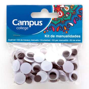 SET MANUALIDADES CAMPUS OJOS 15MM/60U