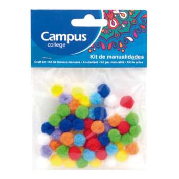 SET MANUALIDADES CAMPUS POMPONES/60U