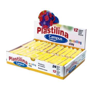 PLASTILINA CAMPUS PEQUEÑA 60G AMARIL