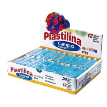 PLASTILINA CAMPUS PEQUEÑA 60G AZ.CLAR