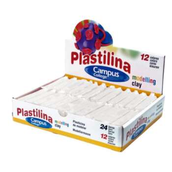 PLASTILINA CAMPUS PEQUEÑA 60G BLANCA