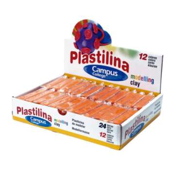 PLASTILINA CAMPUS PEQUEÑA 60G NARANJA