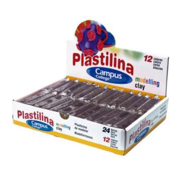 PLASTILINA CAMPUS PEQUEÑA 60G NEGRA