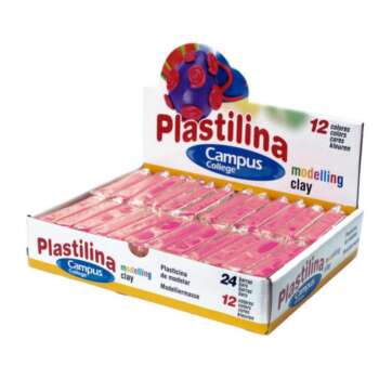 PLASTILINA CAMPUS PEQUEÑA 60G ROSA