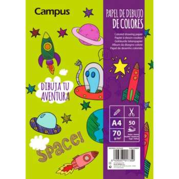 BLOC DIBUJO CAMPUS A4 70G 50H P.COLOR