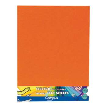 FIELTRO CAMPUS 23X30,5 160G NARNJ/3UD