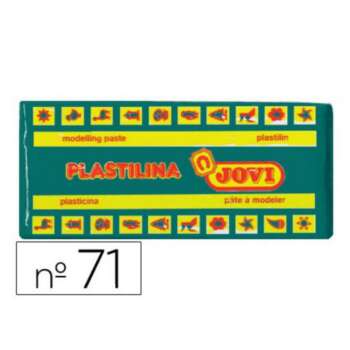 PLASTILINA JOVI MEDIANA 150G VERD OSC