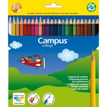 LAPICES COLORES CAMPUS RESINA 24COL