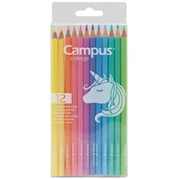 LAPICES COLORES CAMPUS PASTEL.12COL