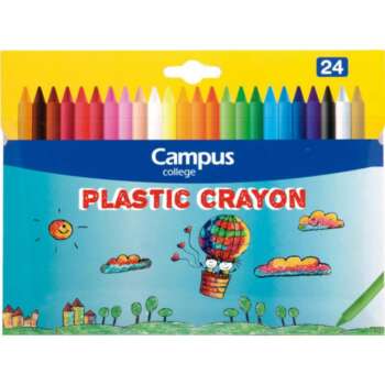 CERAS CAMPUS PLASTIC CRAYON 24COLORES