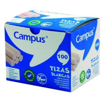 TIZAS CAMPUS BLANCO /CAJA 100UD