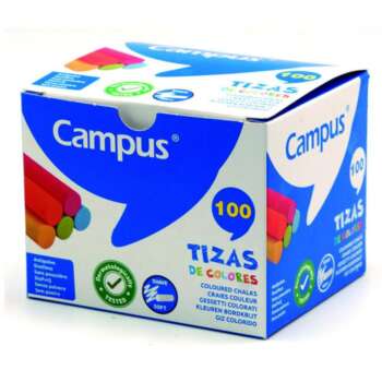 TIZAS CAMPUS COLORES /CAJA 100UD
