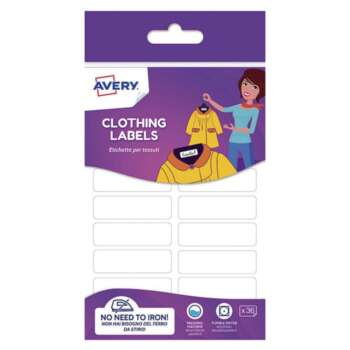 ETIQUETAS AVERY ROPA 45x13MM /36UD